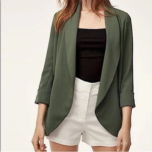 Aritzia WILFRED Chevalier Jacket in Military Green
